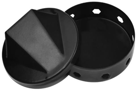 ZONADAH Box Smoker Box 7.6x4cm Outdoor BBQ Stove Burner with Lid Wood Chip Smoker Box Meat Smoker Tray Grill Smoker Tray for Charcoal and Propane Gas Grill