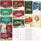 OWill 24 Weihnachtskarten mit umschlag set,weihnachtskarte mit 24 umschlägen und aufklebern,karte weihnachten mit 12 Designs,weihnachtspostkarten set für familie,freunde,kinder