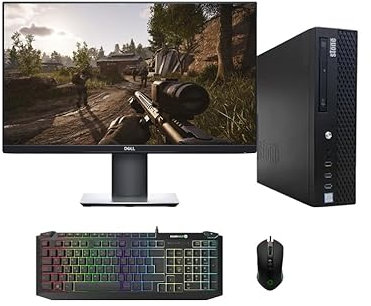 Stone Gaming PC SFF Computer Bundle - i5 6th Gen, 32GB DDR4 RAM, 1TB SSD Storage, 300Mbps WiFi, GT 1030 2GB Graphics, 24 1080p Monitor, Windows 11 Pro OS (Renewed)