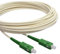 Conectra® - Cavo patch in fibra ottica | OS2 | Singlemode | Simplex | SC/APC su SC/APC | bianco | ideale per reti domestiche FTTH | Cavo in fibra ottica a fibra ottica (lunghezza 50 metri)