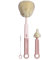 Portable Baby Silicone Bottle Brush Cleaning Set Pink