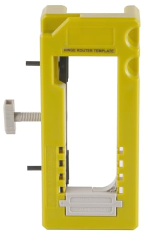 Laroal Door Hinge Jig Kit Door Hinge Routing Template Kit Door Hinge Router Template with Silicone Non-Slip Pads Door Hinge Installation Kit