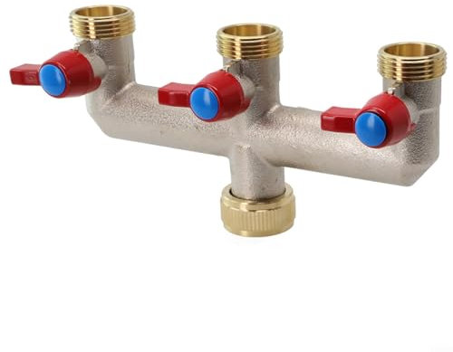 SMZhomeone Three-pass Valve Brass 3-way Faucet Distributor Garden Hose Connector Water Splitter For Dishwashers Washing Machines And Agricultural Irrigation Systems