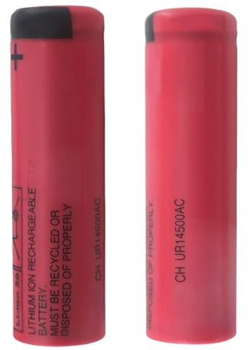 UR14500AC 3.7V 740mAh Lithium-Ionen-Akku Kompatibel Mit Braun Oral-B Pro 2 3766, IO4/IO5/IO6/IO7/IO8/IO9/3766/3758/3759 Elektrische Zahnbürste Rasierer Flachkopf Akku(2PCS)