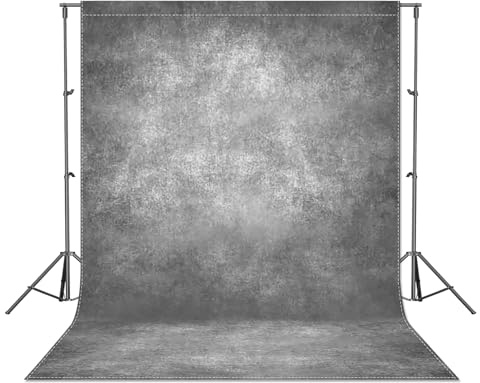Luminora 1,5x2,1 m Fotohintergrund Grau Blickdichter faltbar Hintergrund | Polyester Stoff, für Fotostudio Produktfotografie Foto Vlogging Videostudio Online-Meetings(Ohne Ständer, ohne Clips)
