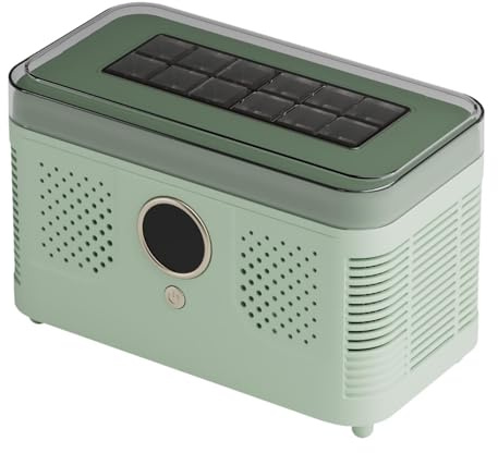 Colcolo Mini-Eiswürfelbereiter für die Arbeitsplatte, Eiswürfelmaschine mit Eiswürfel-Clip, Tragbares Gefriergerät, Eismaschine für Picknick, Bar, Küche, Grill, Wohnmobil, GrÜn