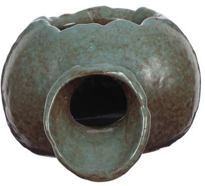 Zerodeko Ceramic Pot Fountain Zen Garden with Water Circulation for Aquariums and Terrariums Enhances Oxygenation for Home and Decoration