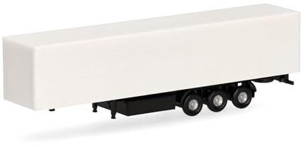 Herpa Accessory spare parts service, scale N, 3-axle curtain trailer, 2 pieces scale 1:160, miniature model, plastic