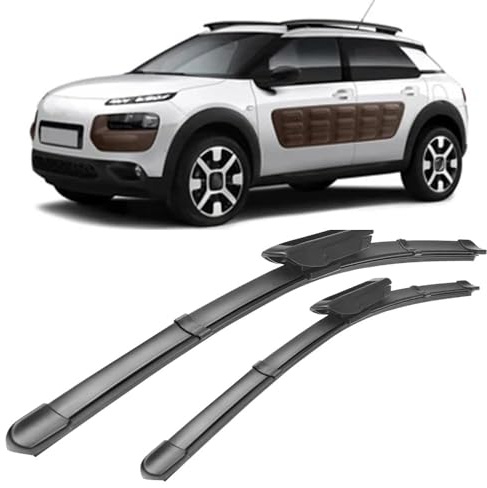 PAPEP Set di 2 Spazzole Tergicristalli Anteriori per Citroen C4 Cactus 2014-2018 26+16, Kit Ricambio per Parabrezza