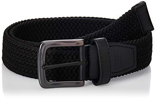 Nike Herren G-Flex Golfgürtel, gewebt, Stretch Grtel, schwarz, Medium