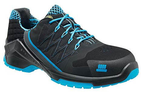 Steitz Secura C35343 ESD VD PRO 1100 S1 Halbschuh, Schwarz/Blau, NB Weite, 41 Größe