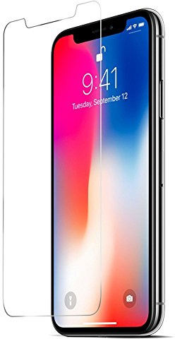 COPHONE® Pack de 2 Verres trempé compatible avec iPhone X, film de protection écran Premium Anti Chocs et Casse, Anti empreintes, bords arrondis,dureté max 9H Tempered glass 2,5d