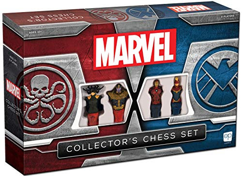 USAopoly - Marvel Sammler Schachset - Brettspiel CH011-000-002000-04 Schwarz