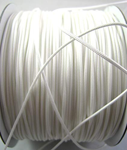1.2mm x 50 Meters White Polyester Roman Blind, Festoon or Curtain Cord