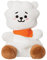 Aurora, 61505, BT21 RJ Palm Pal, 13cm, Eco-Friendly Plüschtier. Weß