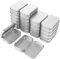 LOLYSIC 24Pcs Small Tins with Lids, Small Metal Tins with Hinged Lids, Portable Small Metal Storage Tins with Lids, Rectangular Empty Tins Box Containers for Key Candy DIY Craft (95x60x20mm)
