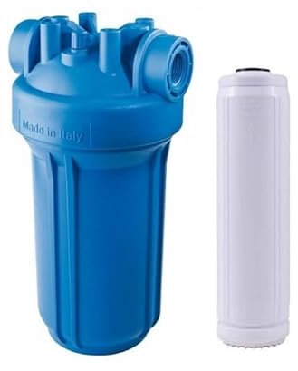 Scale Block Salt Free Water Softener For 1-2 Occupants, Whole House Water Filter Eco Alternative (10 Litres Per Minute)