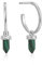 Ania Haie Damen-Ohrstecker 925er Silber Farbstein One Size Silber 32021606
