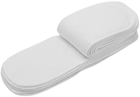10 Stück Weich Atmungsaktiv Baby Kleinkind Baumwolle Moderne Stoff Windel Windel Liners Einsatz, Doppelte Saugfähig Keit, Wieder Verwendbar Zuverlässig (Sechs Schichten (32 * 12