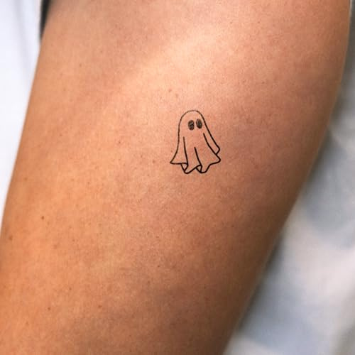 Inkster® Geist Tattoo | Temporäres Tattoo mit EU-Kosmetikzertifizierung | wasserfest + vegan | revolutionäres 2-Wochen-Tattoo | Fake Tattoos und Klebetattoos für Erwachsene