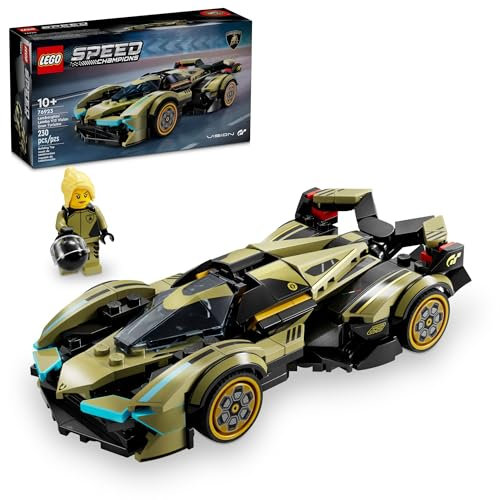 Lego Speed Champions Lamborghini Lambo V12 Vision GT Super Car 76923 Formula 1 Véhicule de Formule 1, Ensemble de Jeu de Conduite, Ensemble de modèles à Construire pour Enfants, Voiture Lamborghini