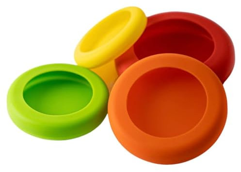 KOMUNJ 4 coperchi in silicone estensibili per alimenti, bicchieri, lattine, frutta, SGPHOU421