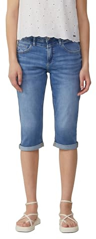QS Jeans Catie/Mid Rise/Slim Fit/Capri Length