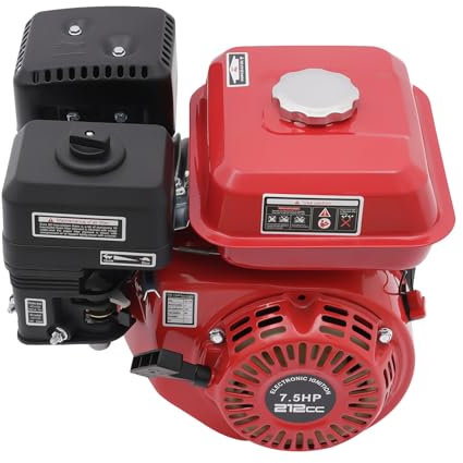 Motor de gasolina de 7,5 CV, 4 tiempos, 212 cc, monocilindro, motor de gasolina Pull Start Go Kart, motor de gas para mini bicicleta, compresor de madera, cortacésped