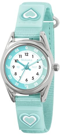 Tikkers Aqua Heart Strap Time Teacher Watch ATK1094