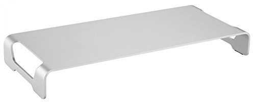 RICOO Support réhausseur écran Plat MTS042 PC pour Table de Bureau avec pupitre Pose Moniteur écran Ordinateur Portable Design