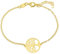 WANDA PLATA Bracelet Arbre de Vie pour femme en Fine Argent 925 Plaqué Or dans Coffre Cadeau (Or)