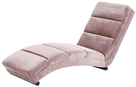 AC Design Furniture Sidse Chaiselongue, dusty rose, Samt, B: 60 x H: 82 x T: 170 cm, 1 Stück
