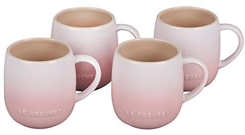 Le Creuset Heritage Becher Set of 4 / 13 oz. Each Rosa - Shell Pink