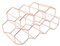 Weinregal freistehend, Tisch-Weinregal, Arbeitsplatte Weinflaschenhalter für die Arbeitsplatte, geometrisches Design für Weinkeller, Bar, Schrankregal (Rosa)