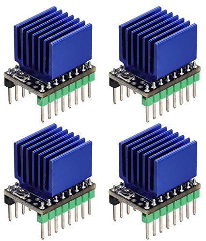 iplusmile 4 Sets TMC2225 Stumm 42 Stepper Motor Treiber Modul mit Aluminium Kühlkörper Controller Terminator für 3D Drucker Reprap CNC Maschine