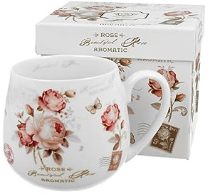 DUO FLORAL Fassbecher 430 ml SECESSION New Bone China Porzellan