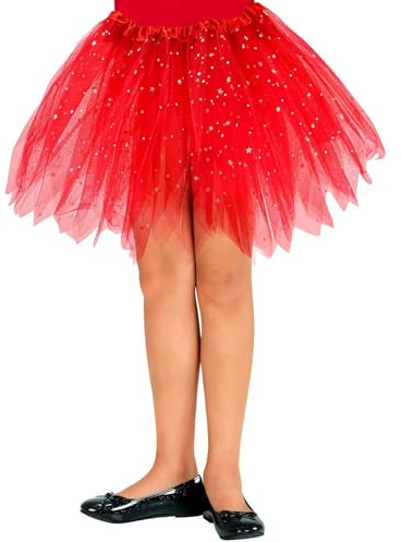 W WIDMANN MILANO Party Fashion Glitzer Tütü Petticoat für Kinder | 30cm