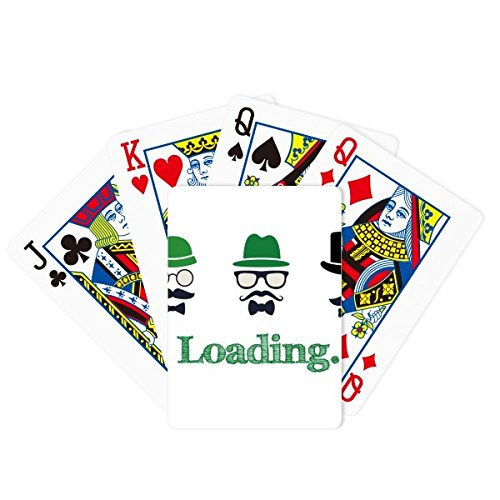 Green Hat Jeu de société amusant de poker chinois à colorier