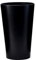 LPF LE PETIT FOURNISSEUR - Lot de 100 Gobelets réutilisables 25cl (33cl à ras-bord) - Polypropylène alimentaire - Gobelets plastique rigide - Compatible lavage au lave-vaisselle - Couleur Noire
