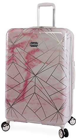 bebe Damen Gepäck Alana 53,3 cm Hardside Handgepäck, Rosa Marmor, Carry-ON 21, Gepäckstück Alana 53,3 cm Hardside Handgepäck