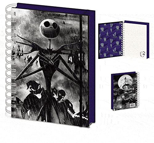 empireposter Nightmare Before Christmas - 3D Cover - Offizielles Lizenz-Notizbuch im A5 Format - Größe 15x21 cm