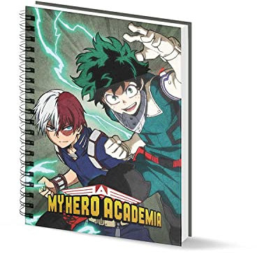 My Hero Academia Battle-A5 Notizbuch Rasterpapier, Militärgrün