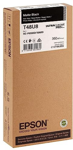 Epson Ink/T48U8 UltraChrome 350ml BK