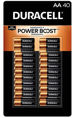 Duracell Coppertop Alkaline AA-Batterien, 40 Stück, Braun