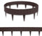 SUBTLETY 10m Beetumrandungen Kunststoff 10 Stück 100x20cm Rattan-Optik Beeteinfassung Rasenkanten Biegbarer Mähkante Beetbegrenzung Flexible Palisaden Wetterfest Beet Zäune für Garten (Braun)