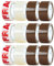DECO EXPRESS Nastro Adesivo - Pacco Da 12 Nastro Adesivo Trasparente Marrone Fragile - Nastro Imballaggio con Imballi Spedizioni Trasloco (Mix 12 rouleaux)