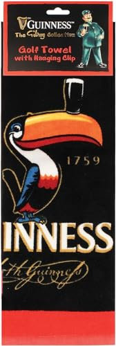 Guinness Toucan Golfhandtuch mit Clip zum Aufhängen