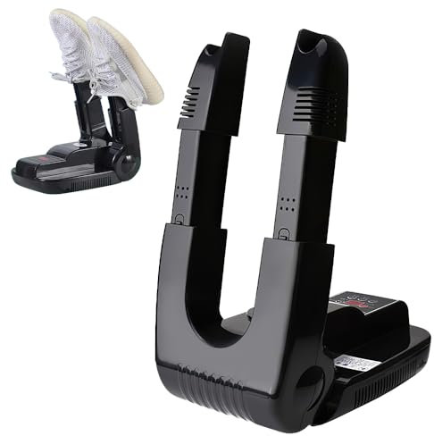LUFEIS Asciuga Scarpe Elettrico, Asciuga Scarpe Portatile con Deodorante All'ozono e Temporizzatore, Scalda e Asciuga Scarpe, per Scarpe da Calcio Scarponi da Sci Calzini Cappelli