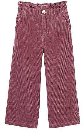 Vertbaudet Weite Mädchen Cordhose mit Paperbag-Bund