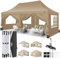 COBIZI Tonnelle Pliable 3x6m, Tonnelle de Jardin avec 6 Panneaux latéraux, Barnum Pliant 3x6 Professionnel pour Jardin, fête, Festival, Mariage, Étanche et Stable, UV50+
